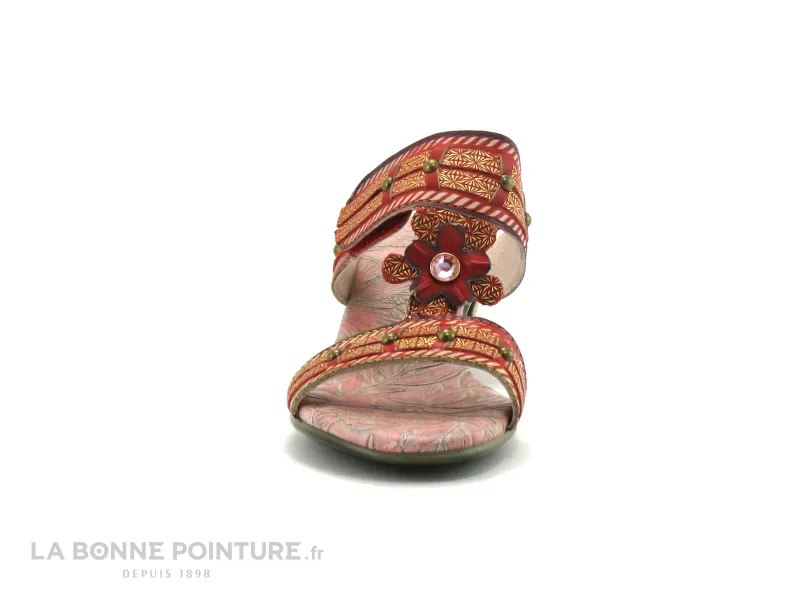 Achat chaussures Laura Vita Femme Mule, vente Laura Vita BECTTINOO 32 Rouge - Mule talon