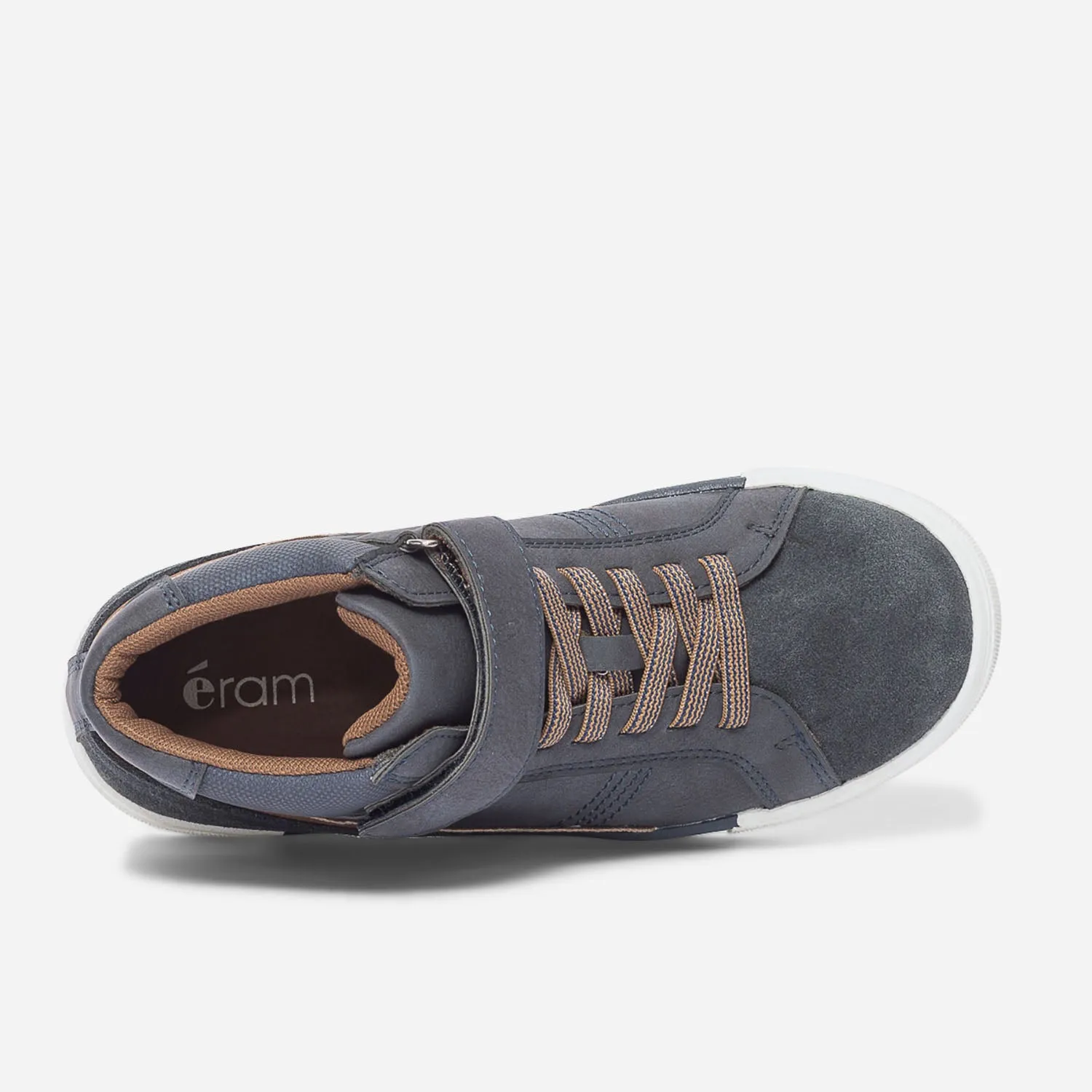 Basket marine et marron - Chaussures montantes Enfant | ERAM