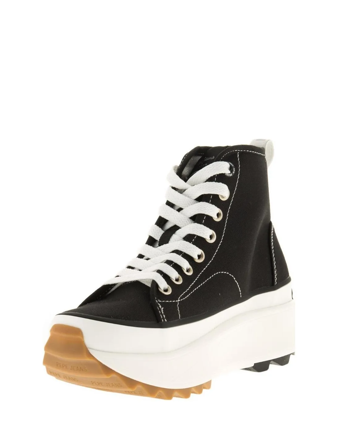 Baskets Montantes Femme Pepe Jeans Ref 56294 999 Noir