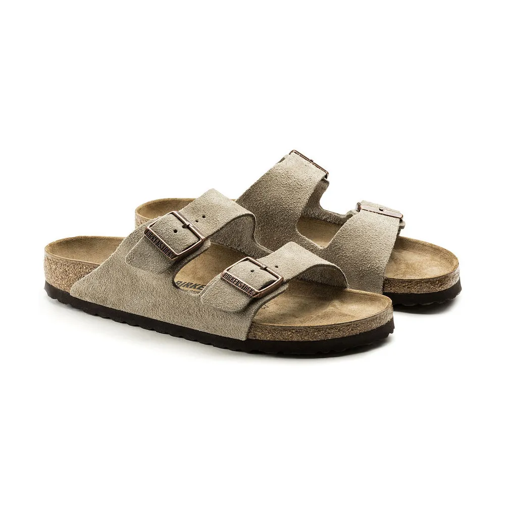 Birkenstock Arizona Velour taupe homme et femme