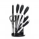 Bloc de 7 accessoires 5 couteaux 1 fusil et 1 ciseau - PRADEL