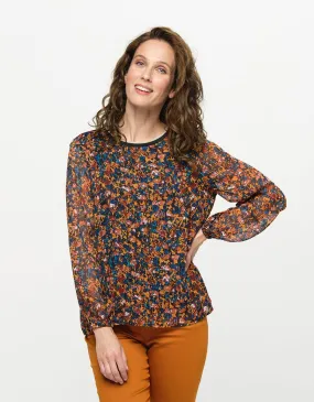 Blouse voile ocre - Blouses & Chemisiers