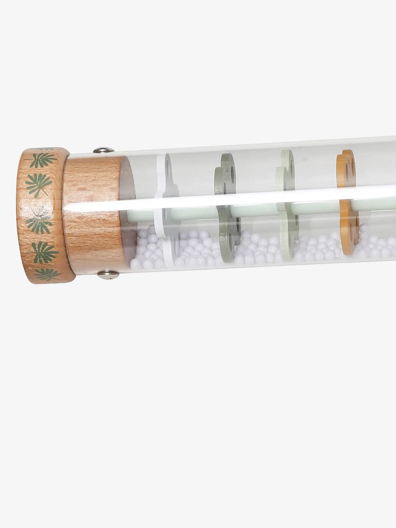 Bâton de pluie géant HANOÏ en bois FSC® vert moyen uni avec decor - Vertbaudet