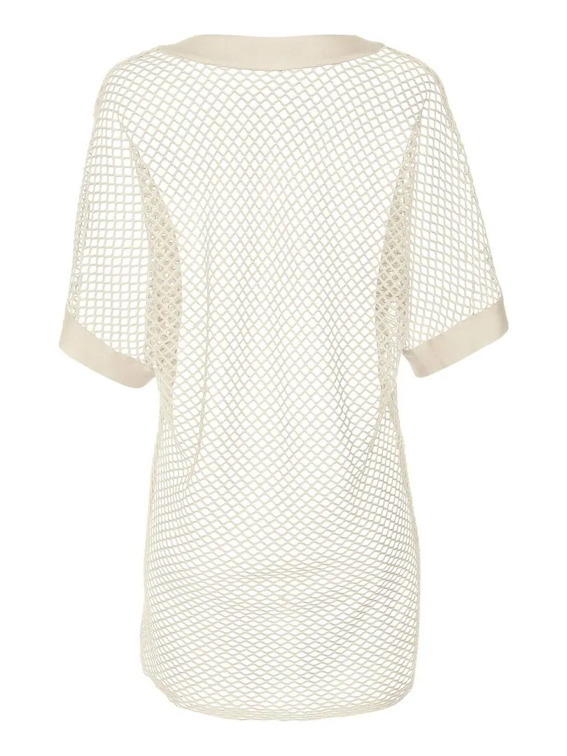 Caftan de plage Ibiza - Ecru