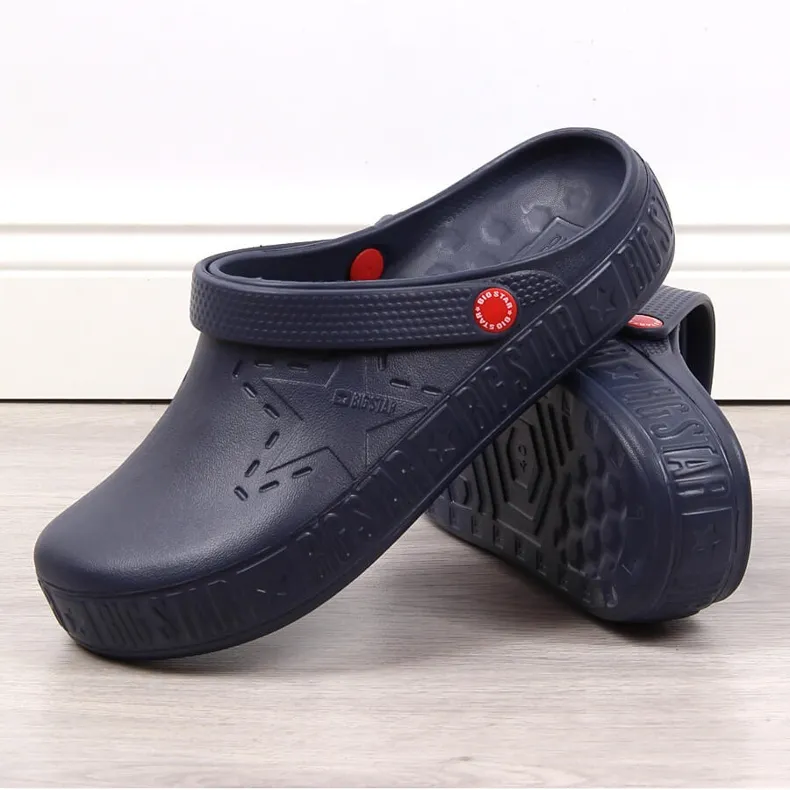 Chaussons homme bleu marine Big Star II175003