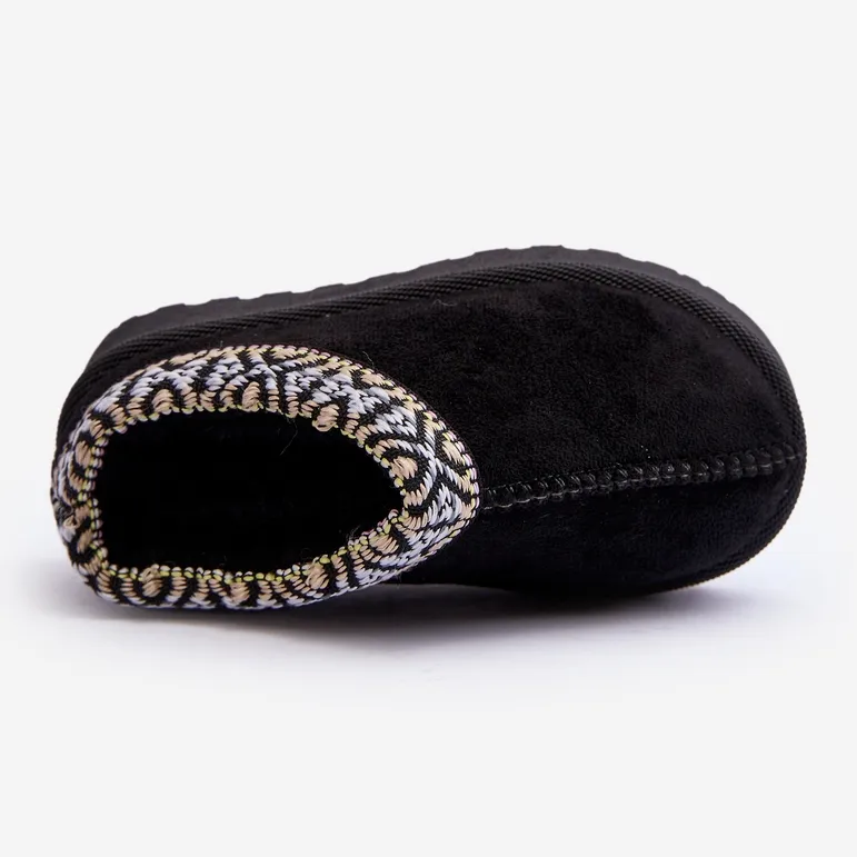 Chaussons Isolés Enfant Noir Olivane le noir