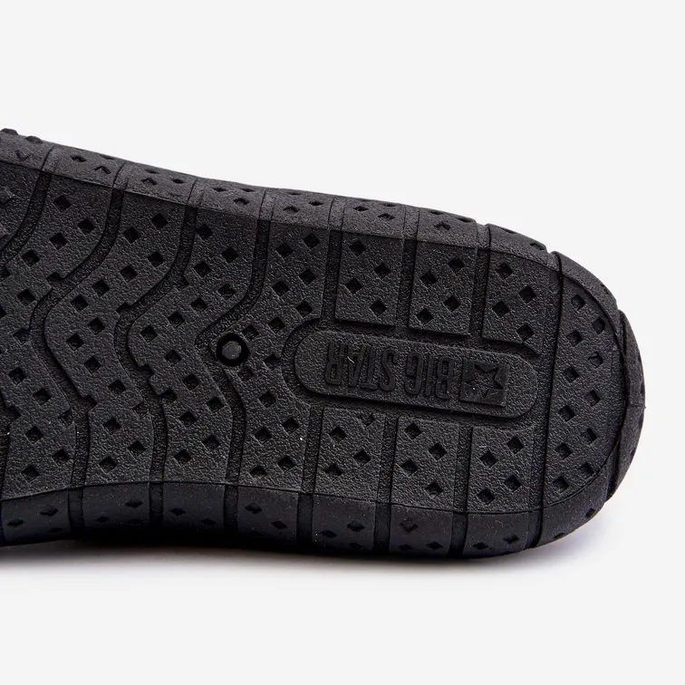 Chaussures aquatiques Big Star noires pour hommes NN174754 le noir le noir