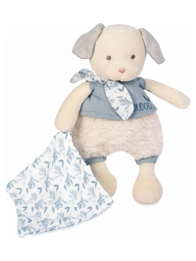 Doudou botanic bio - chien mm avec doudou bleu - N/A