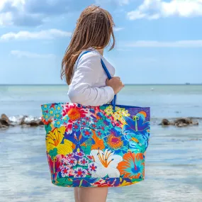 Grand cabas de plage - Beach Bag - Bouquet - Pylones