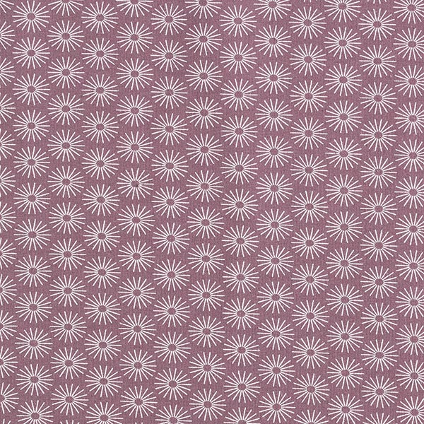 Jersey de coton faire briller les fleurs – aubergine