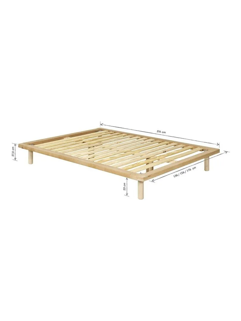 Pack lit avec matelas Maki - AKITEN RETAIL - Marron