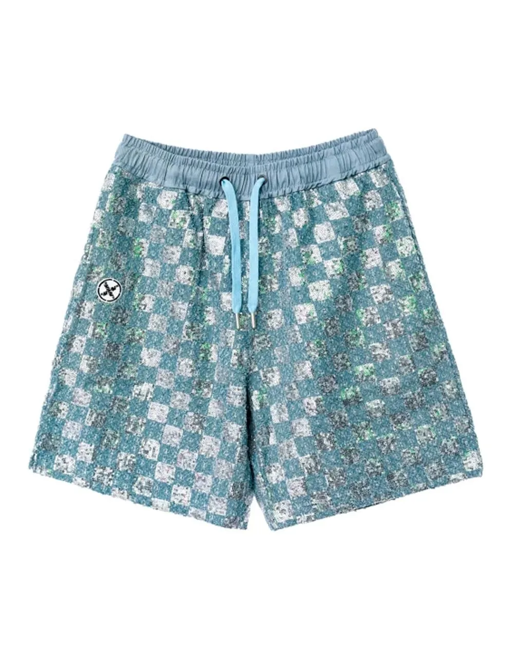 Pantalón Corto MWM de Cuadros Azul Unisex