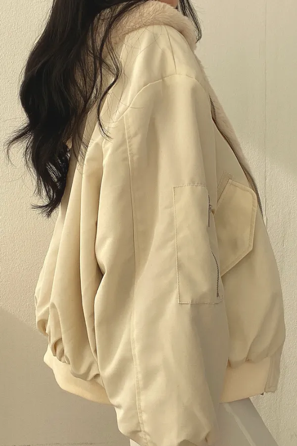 Perla | Veste d'hiver doublée en sherpa élégante