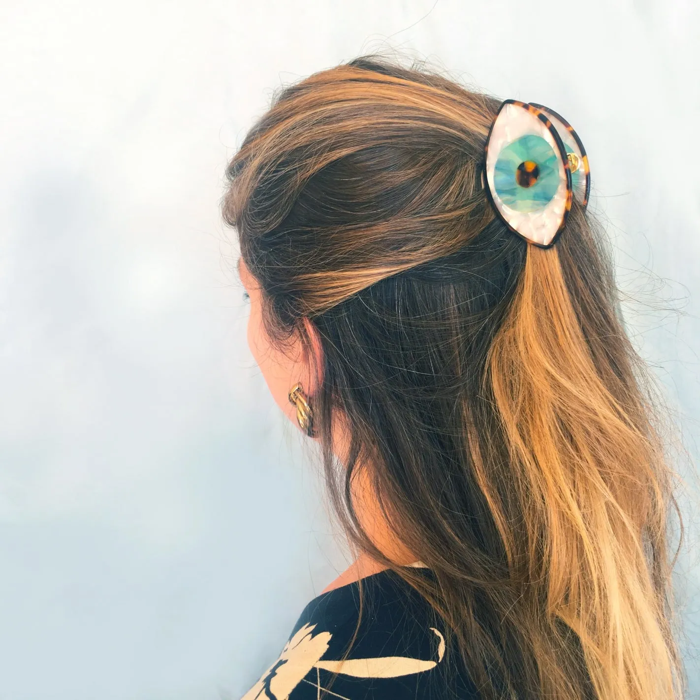 Pince à cheveux Oeil Bleu