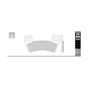 Plaquettes de frein GALFER - G1397 SINTER QUAD FD404
