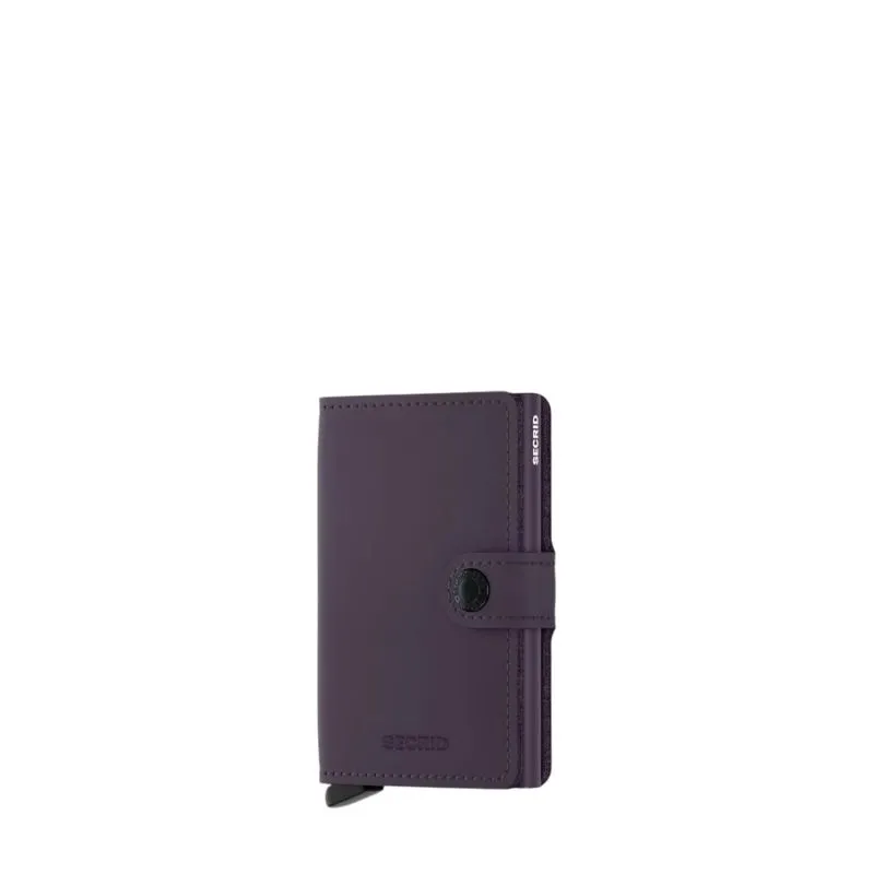 Porte-cartes Secrid Miniwallet Matte anti-RFID 10.2 cm Dark Purple - Violet