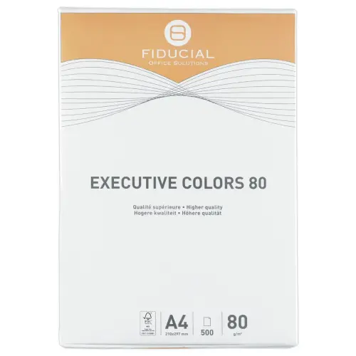 Ramette de papier couleur intense A4 Executive Colors 80g - Orange - FIDUCIAL
