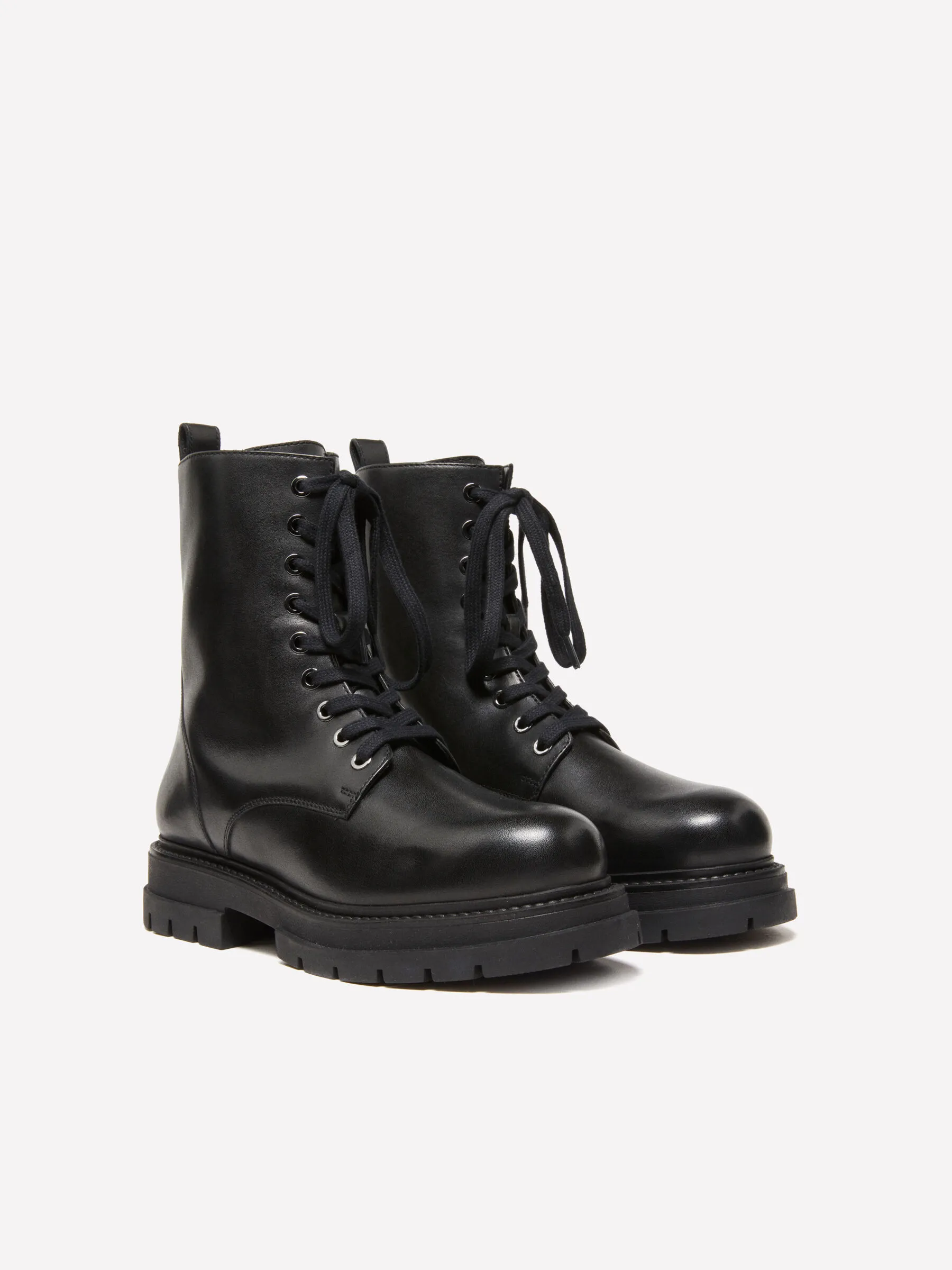 Rangers noires en 100 % cuir