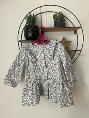 Robe d’hiver neuve en Liberty DPAM - Du Pareil au Même - Prématuré  | Beebs