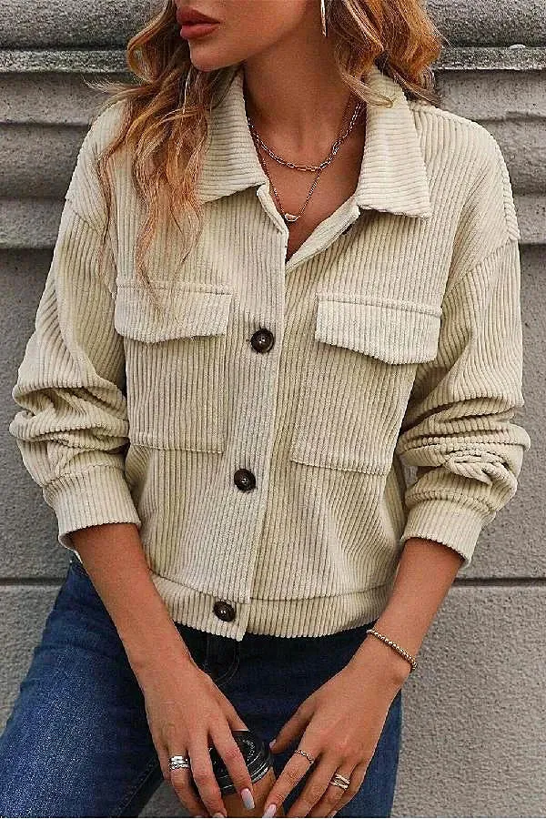 Romina - Veste Shacket Beige Femme