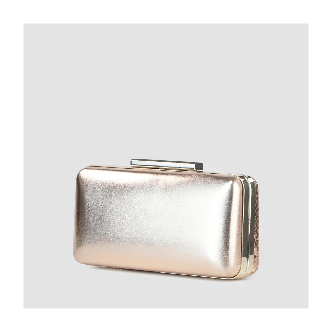 Sac à main combiné effet cuir métallisé bronze. I LODI Sacs pour femme online.