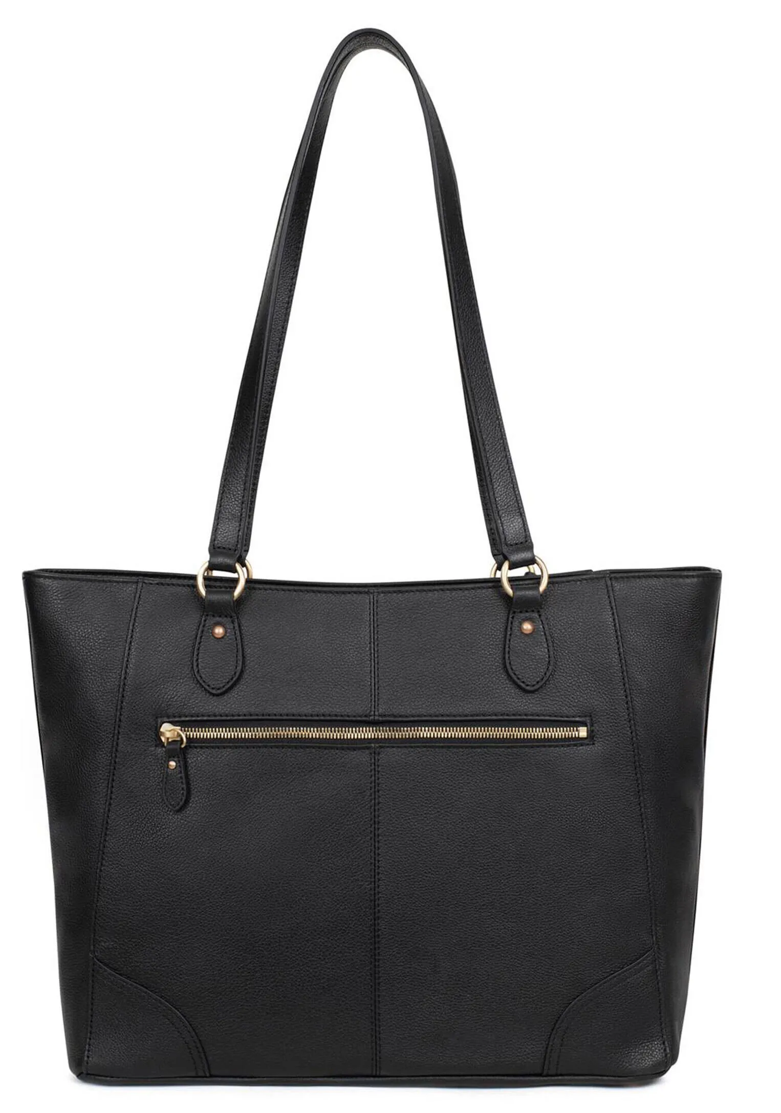 Sac à main cuir femme noir Hexagona