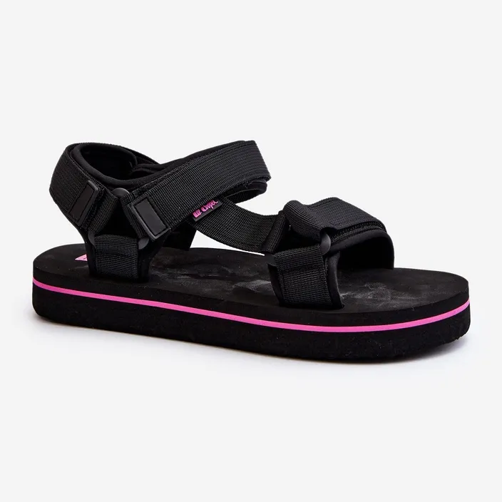 Sandales plateforme pour femmes Lee Cooper LCW-24-05-2751L noir le noir