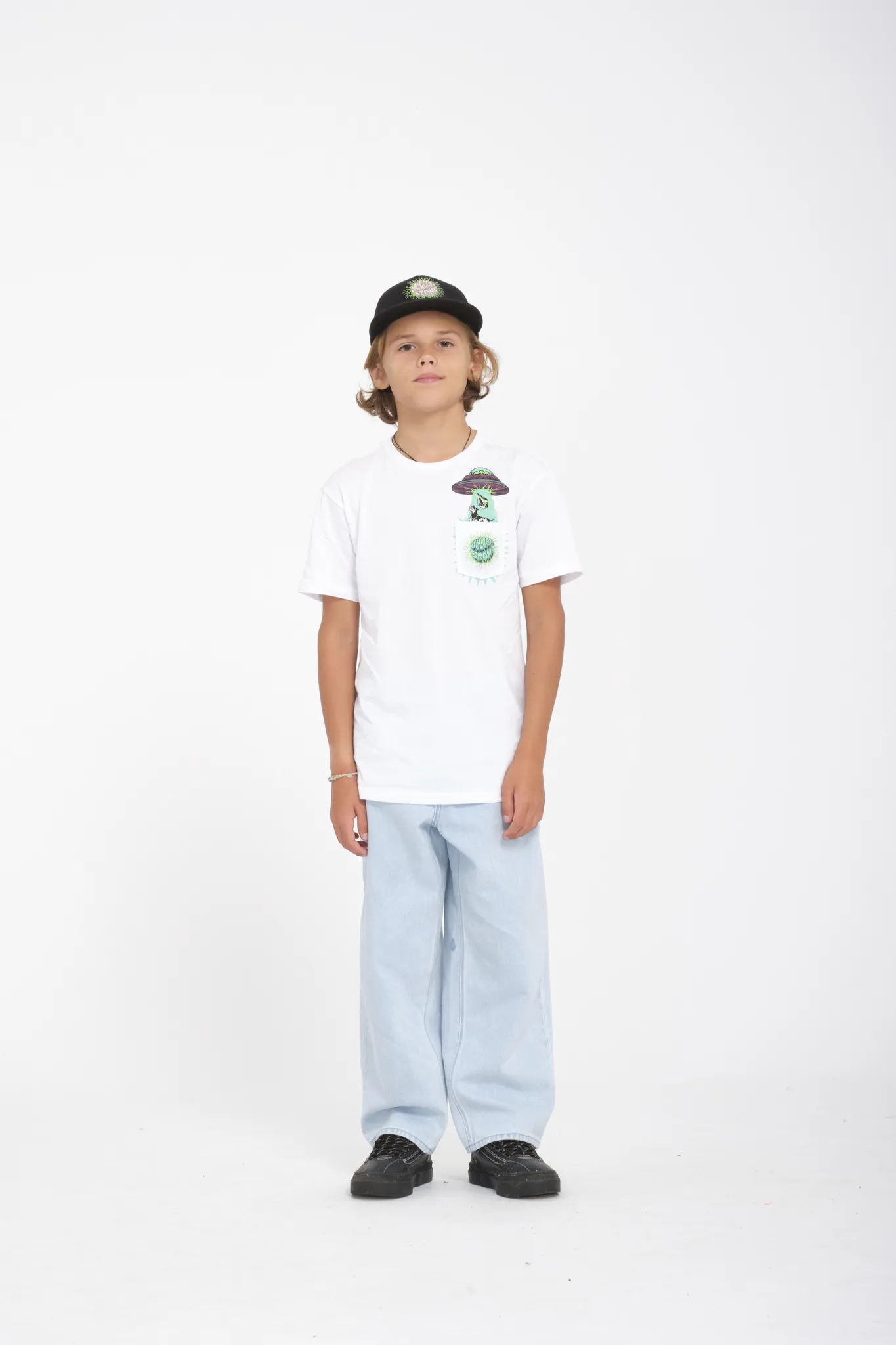 Side-Shore - udder space sst youth volcom - kids t-shirts - side-shore