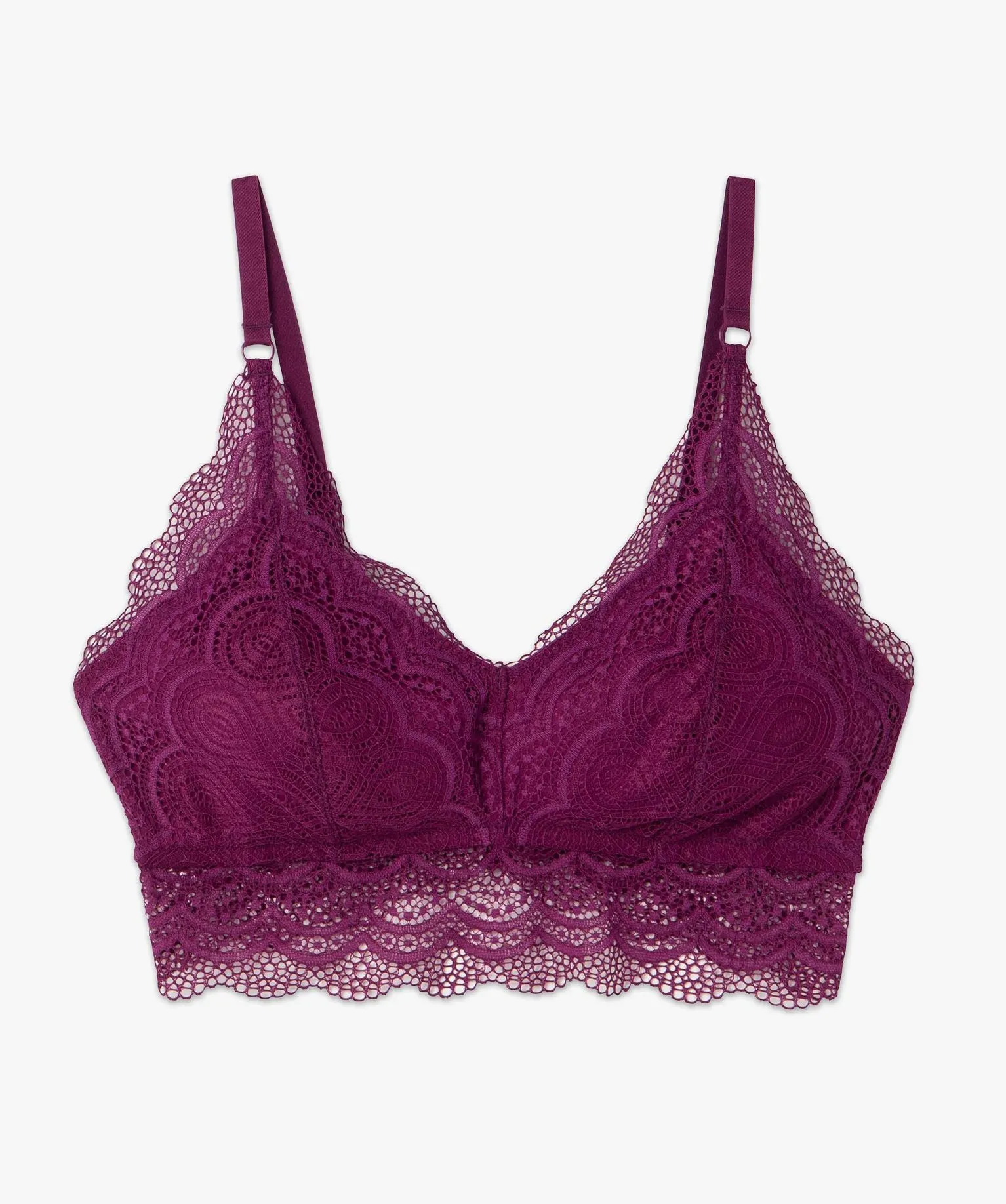 Soutien-gorge post-opératoire en dentelle violet
