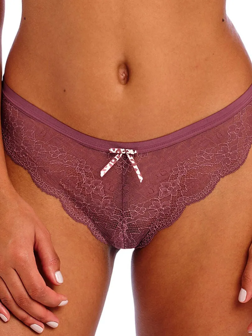 String brésilien en dentelle Fancies - Marron