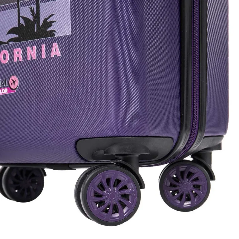 Valise cabine AÉRIAL "California" violet | Planetebag.com