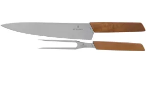  Victorinox Swiss Modern 6.9091.2 set à trancher, bois de noyer
